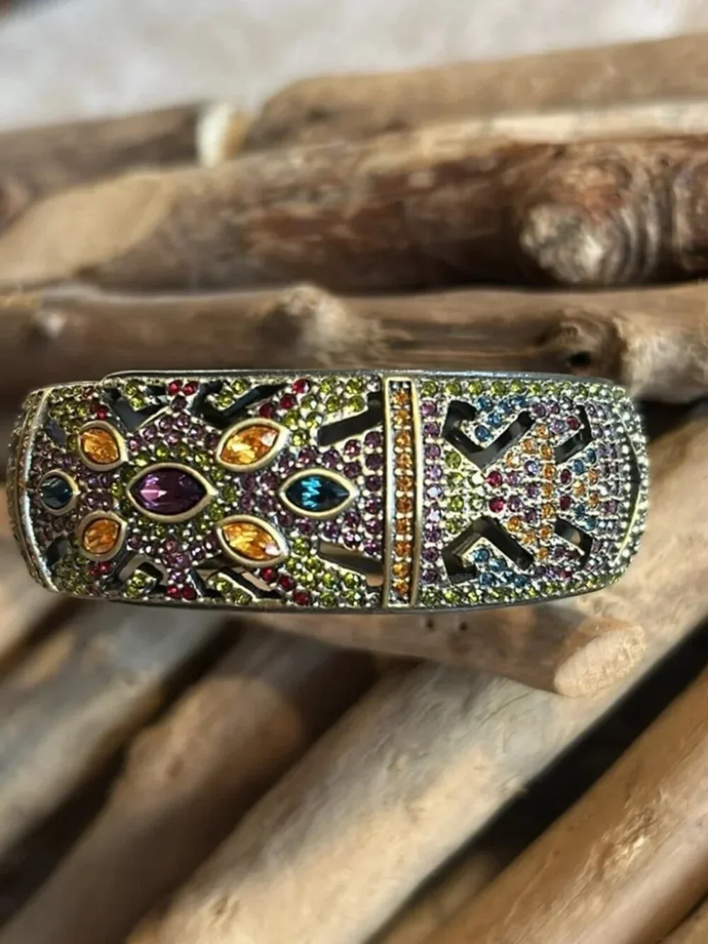 Vintage Heidi Daus Cuff with Hidden Watch